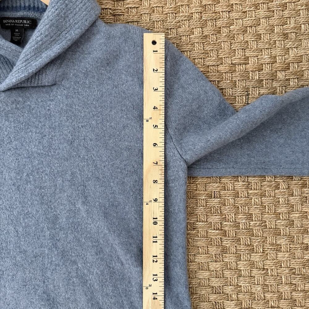 Banana Republic 100% Merino Wool Sweater Women’s Size Medium Slate Blue - Picture 10 of 10
